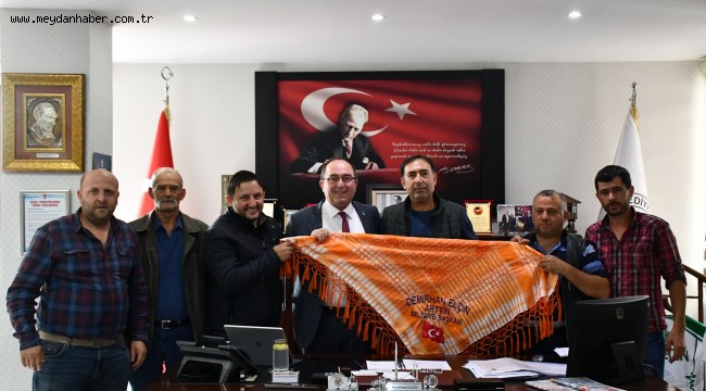 EGE ATÇA ŞAMPİYONA SORUMLULARI BAŞKAN ELÇİN'İ ZİYARET ETTİ