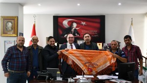 EGE ATÇA ŞAMPİYONA SORUMLULARI BAŞKAN ELÇİN'İ ZİYARET ETTİ