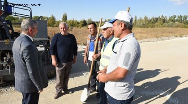 Erzurum Dede Caddesine 14 metrelik yol