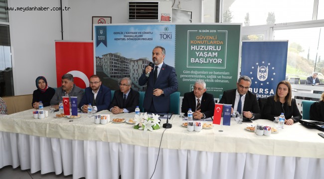 Gemlikli heyelan mağdurlarının konut sevinci