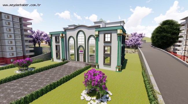 Harmandalı Cemevinin temeli atılıyor