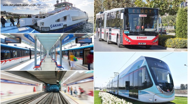 İzmir'de 29 Ekim'de ulaşım 1 kuruş