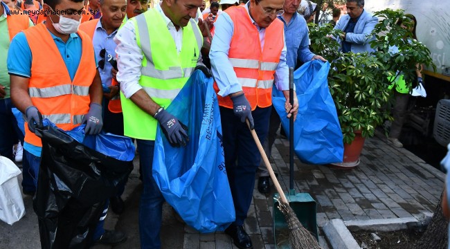 İzmir'de temizlik seferberliği sürüyor