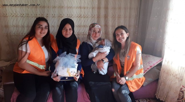 KUYUCAK BELEDİYESİ'NDEN 14  BEBEĞE HOŞ GELDİN ZİYARETİ