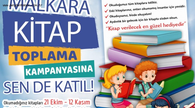 MALKARA BELEDİYESİ'NDEN KİTAP TOPLAMA KAMPANYASI