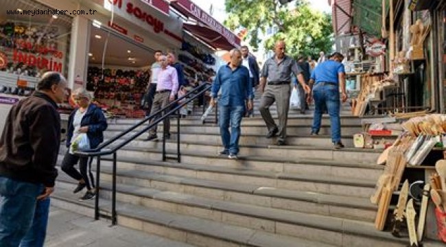 TARİHİ MAHALLELERDE MERDİVENLER YENİLENDİ