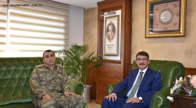 TUGAY KOMUTANI KALKAN'DAN İADE-İ ZİYARET