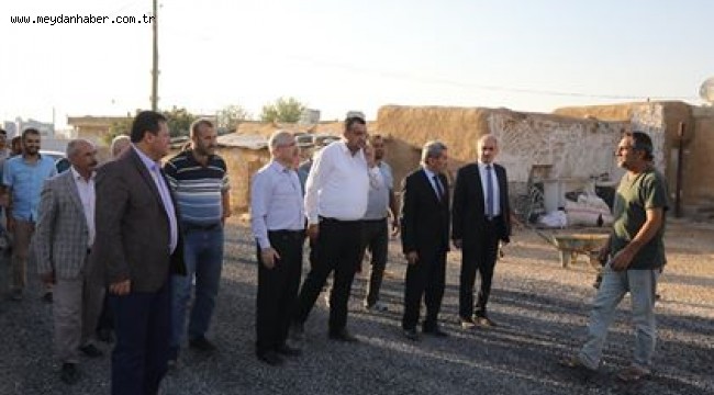 Yaman, kırsal mahallelerde yol çalışmalarını inceledi