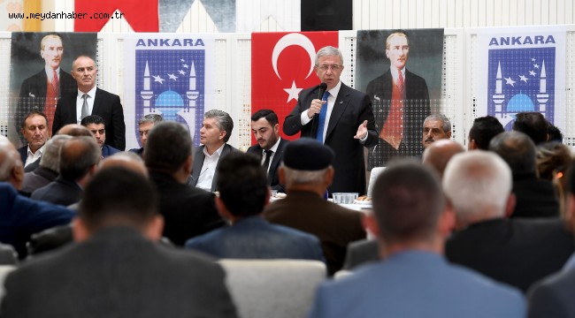 ANKARA BÜYÜKŞEHİR BELEDİYE BAŞKANI MANSUR YAVAŞ, GÖLBAŞI VE BALA'DA MUHTARLARLA BULUŞTU