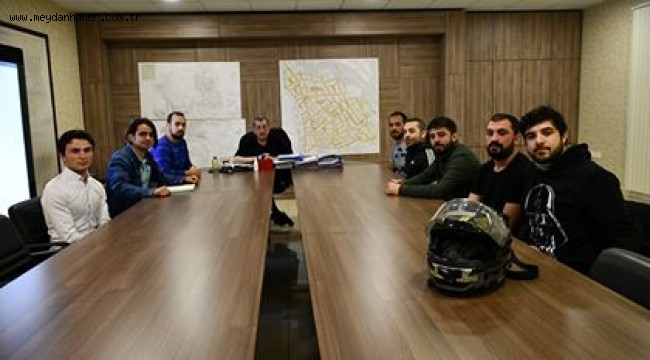 Ankara Tüm Anadolu Motosikletli Kuryeler Genel Sekreteri Ölçü ile Karabük Dernek Başkanı Şimşek ve Yönetiminden Başkan Vergili'ye Ziyaret