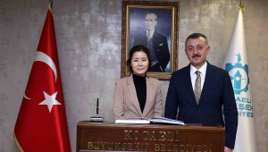 Başkan Büyükakın, Güney Kore Başkonsolosunu ağırladı