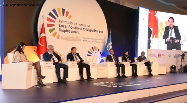 Başkan Orkan, uluslararası göç forumunda konuştu
