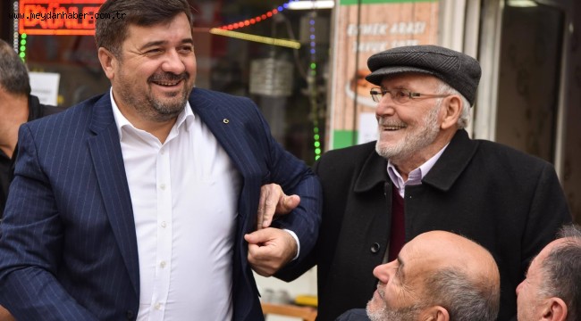 BAŞKAN ŞENLİKOĞLU FINDIK PAZARI ESNAFI İLE BİR ARAYA GELDİ