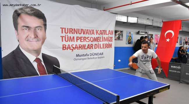 Belediye Personelinin Masa Tenisi Heyecanı