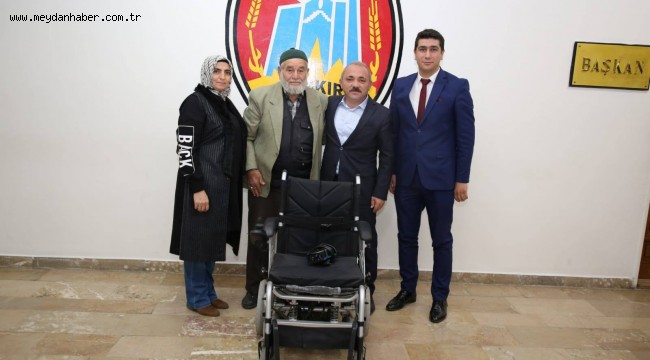 Çankırı Belediyesi'nin Akülü Sandalye Yardımı Devam Ediyor