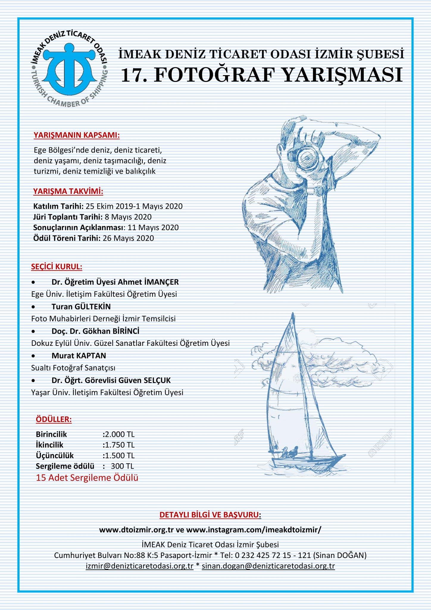 Deniz Ticaret Odası İzmir Şubesi'nden "17. Medya Ve Fotoğraf Yarışması"