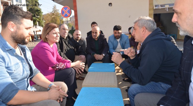 HALKEVİ MEYDANI İÇİN ESNAFLA BULUŞAN BAŞKAN HÜRRİYET; "BÜYÜKŞEHİR İLE UZLAŞARAK BU SORUNU ÇÖZMEK İSTİYORUZ"