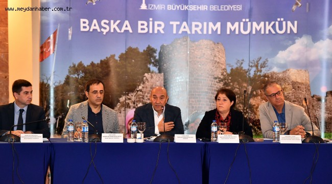 İzmirde düzenlenen 11 büyükşehir belediyesinin katıldığı "Üretimin Desteklenmesi, Planlanması ve Ürünlerin Pazarlanması Çalıştayı sona erdi.