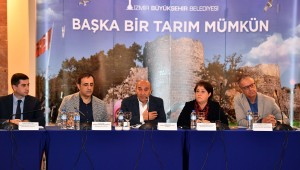 İzmirde düzenlenen 11 büyükşehir belediyesinin katıldığı "Üretimin Desteklenmesi, Planlanması ve Ürünlerin Pazarlanması Çalıştayı sona erdi.