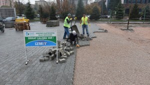 İZMİT BELEDİYESİ YAHYA KAPTAN PAZAR ALANINI YENİLİYOR PAZARA YETİŞECEK