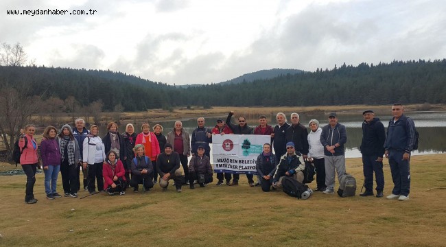 Keçiören belediyesi , emeklilerle doğa yürüyüşünde