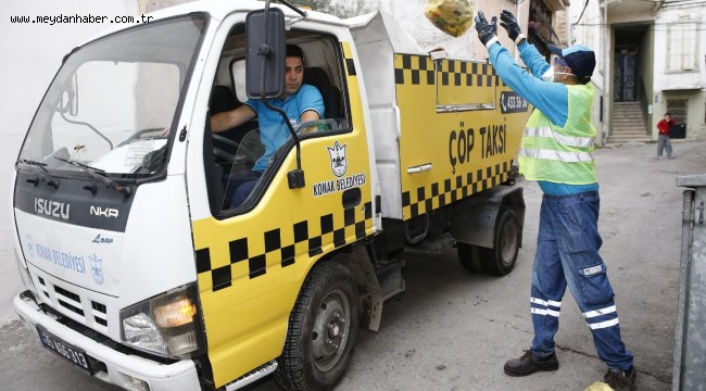 Konak'ta Çöp Taksi dönemi başladı