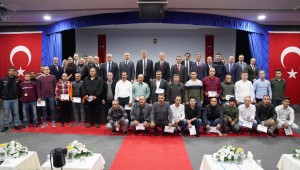 KOSGEB Uuygulamalı girişimcilik eğitimi sertifika töreni Foça'da Yapıldı