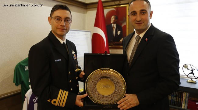 TCG YAVUZ GEMİSİ HEYETİNDEN BÜYÜKŞEHİRE ZİYARET