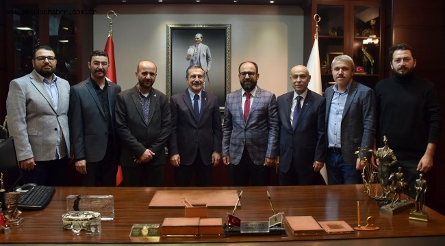 TÜMSİAD'DAN BAŞKAN ATAÇ'A ZİYARET