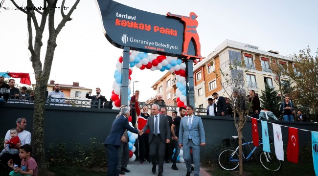 Ümraniye'nin İlk Kaykay Parkı Açıldı