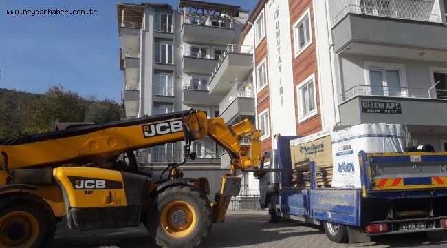 Yangın mağdurlarının çatısı onarılıyor