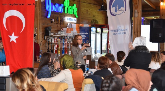 YUNUSEMRE BELEDİYESİ KADINA YÖNELİK ŞİDDETE DİKKAT ÇEKTİ