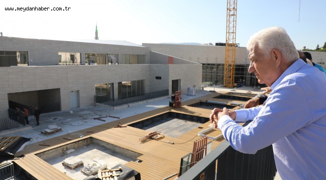 Başkan Gürün Türkan Saylan Çağdaş Yaşam Merkezi inşaatını inceledi