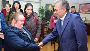 Başkan Uygur'a en özel ziyaret