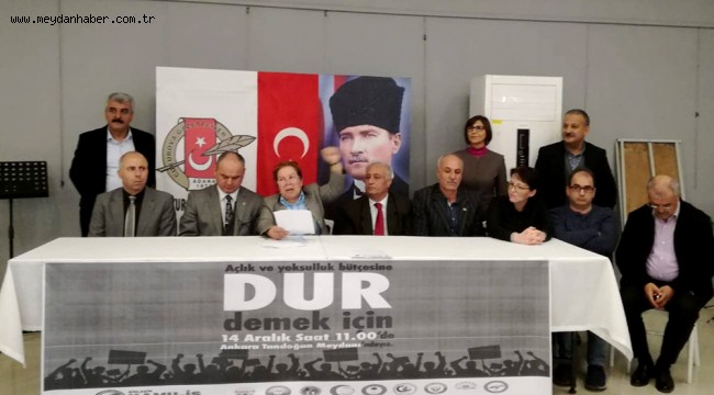 Birleşik Kamu-iş Bütçeyi protesto edecek