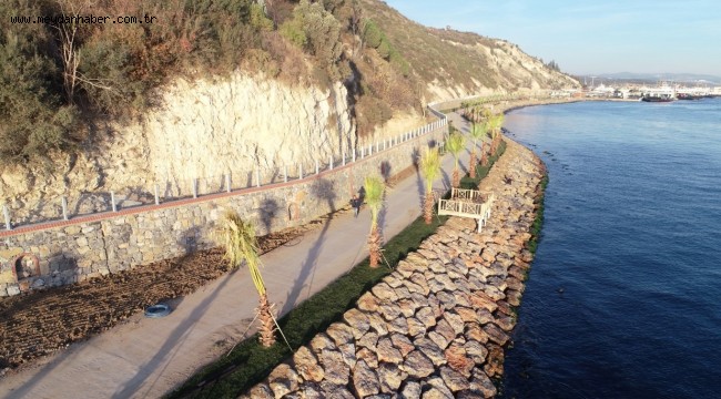 İki sahili birleştiren parkta sona yaklaşılıyor