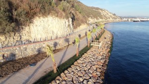 İki sahili birleştiren parkta sona yaklaşılıyor