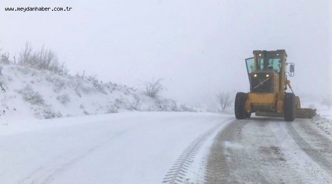 İzmir'de karla mücadele 