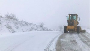 İzmir'de karla mücadele 