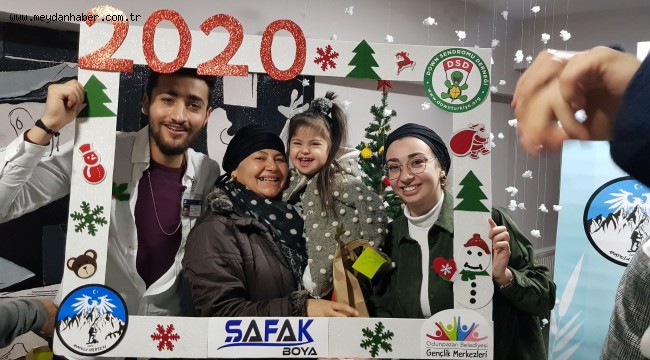 Odunpazarı'ndan down sendromlu çocuklara yılbaşı kutlaması