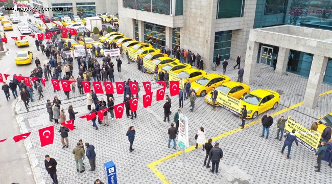 TAKSİCİ ESNAFINDAN BAŞKAN YAVAŞ'A TAM DESTEK…