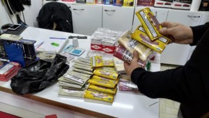 250 bin lira değerinde kaçak cep telefonu ele geçirildi