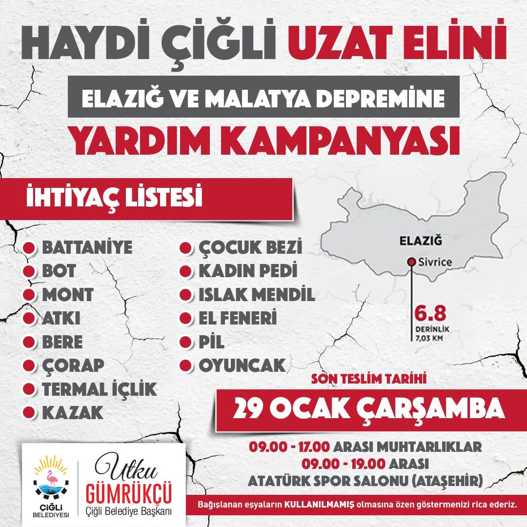 ÇİĞLİ'DE ELAZIĞ SEFERBERLİĞİ