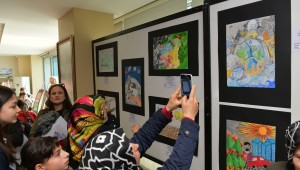 ÇİĞLİLİ ÇOCUKLAR İKLİM DEĞİŞİKLİĞİNİ ÇİZDİ