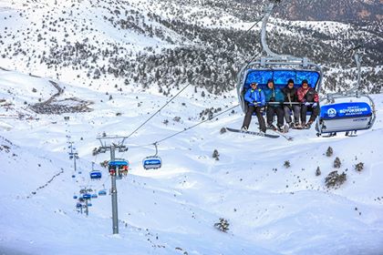 DENİZLİ KAYAK MERKEZİ REKORA KOŞUYOR