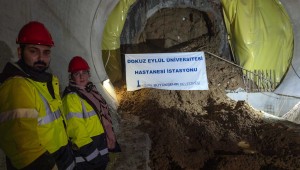 Narlıdere Metrosu'nda üçüncü istasyona ulaşıldı 