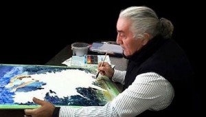 Ressam Canip Taşkıran suluboya sergisi ile Bornova'da