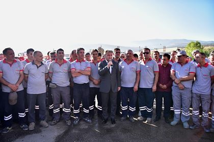 Temizlik İşleri Şantiyesi  baştan aşağı yenileniyor