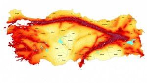 Türkiye'nin deprem tehlike haritası