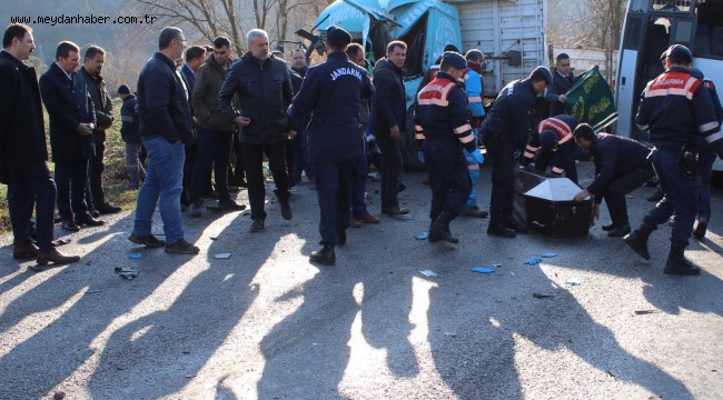 Bergama'da elim trafik kazası